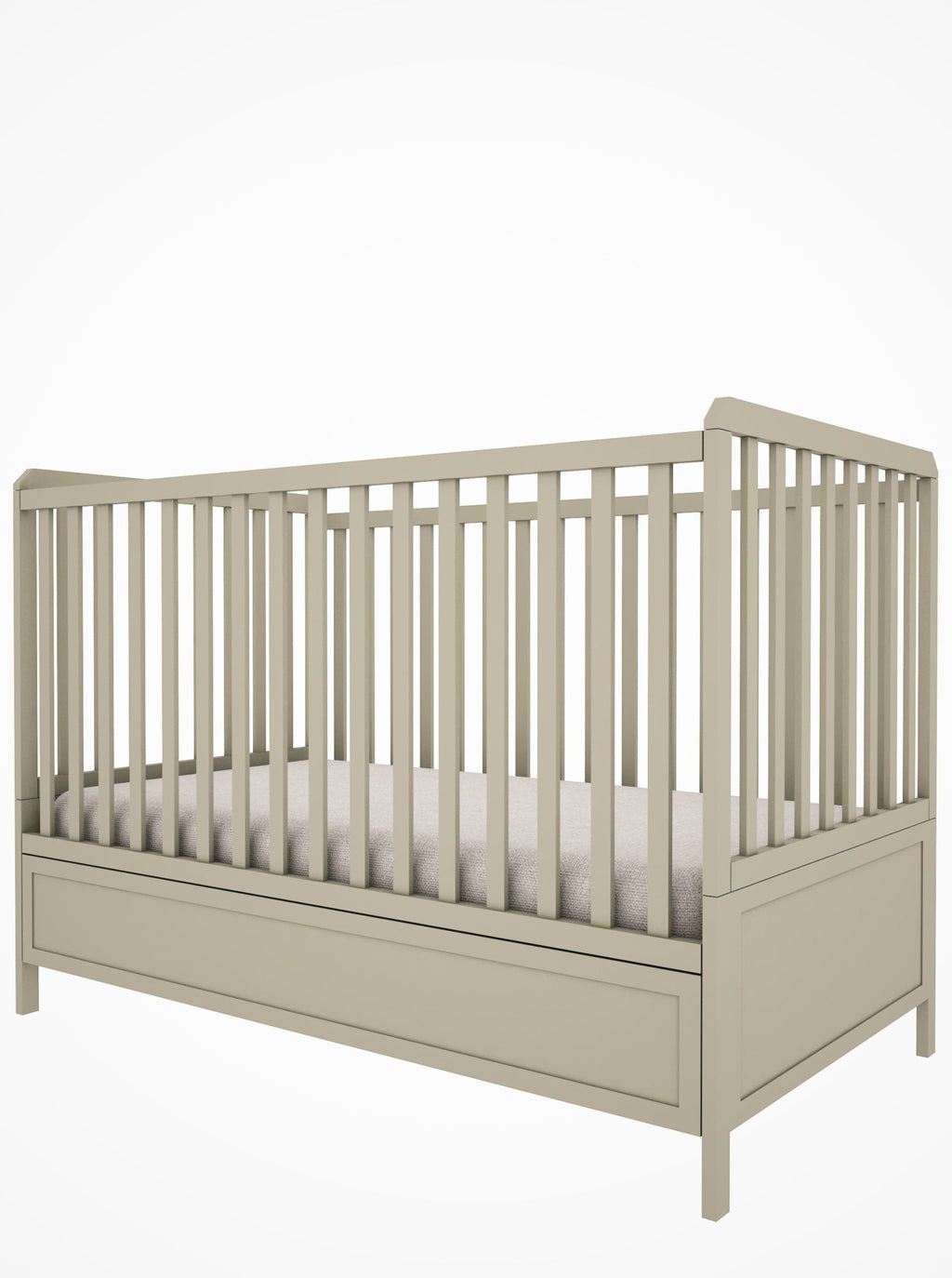 Handmade 'Vintage' Cot Bed 70 x 140cm in Eucalyptus Green