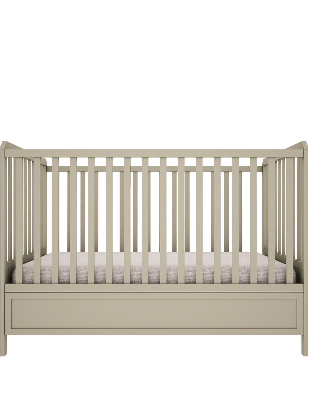 Handmade 'Vintage' Cot Bed 70 x 140cm in Eucalyptus Green