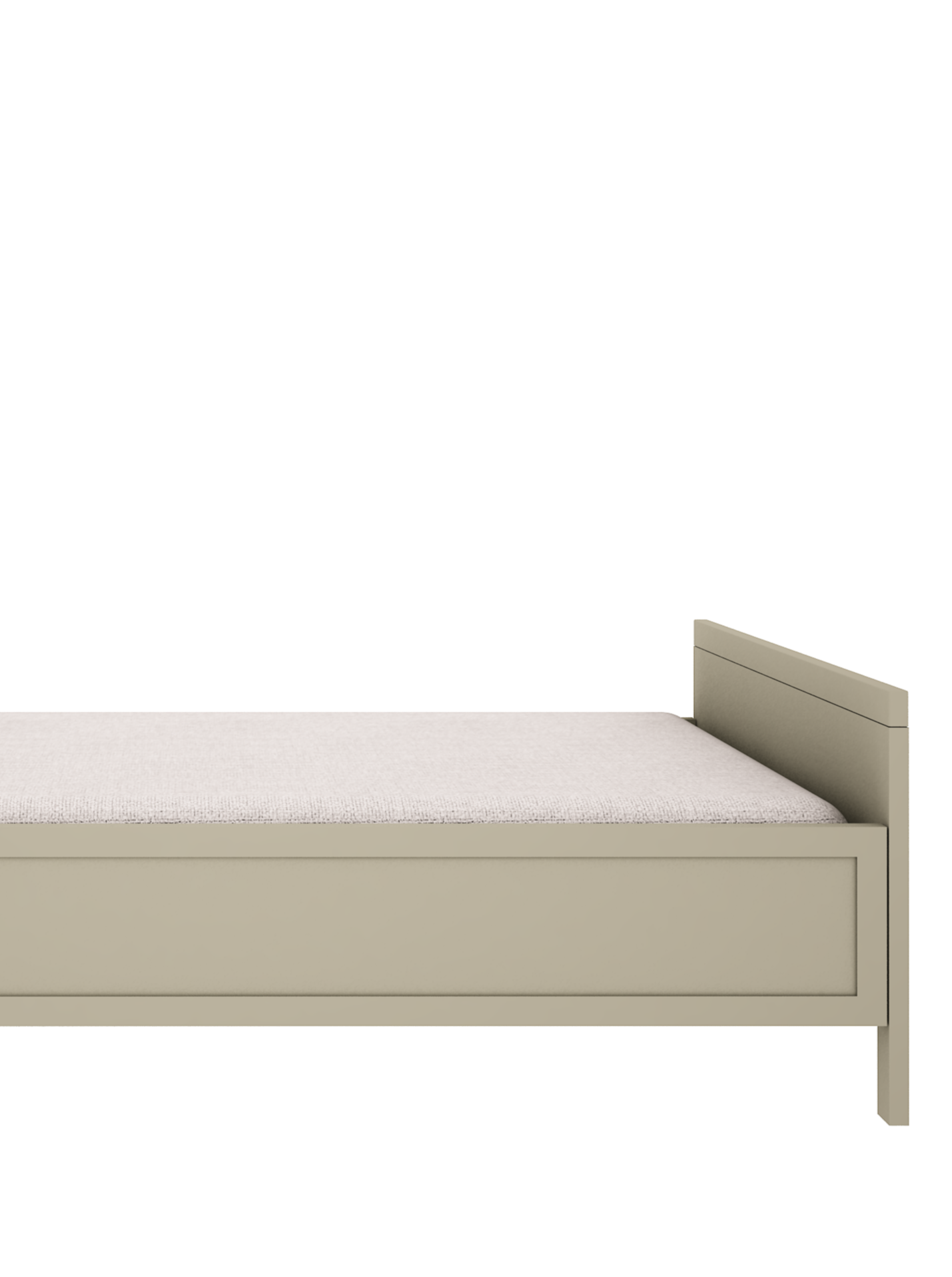 Handmade 'Vintage' Bed 90 x 200 in Eucalyptus Green