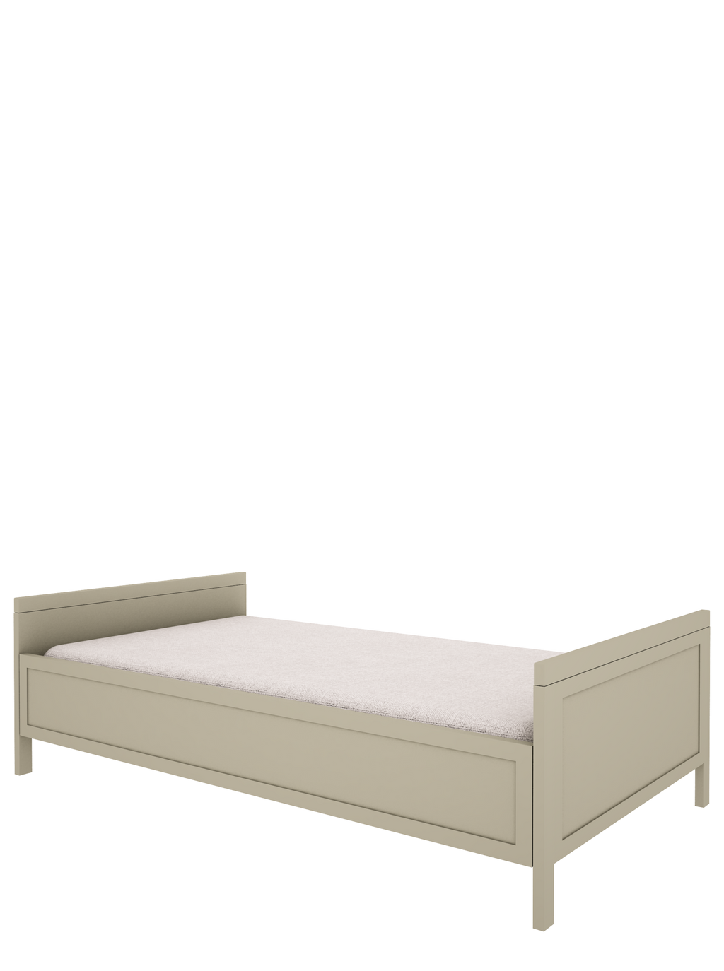 Handmade 'Vintage' Bed 90 x 200 in Eucalyptus Green