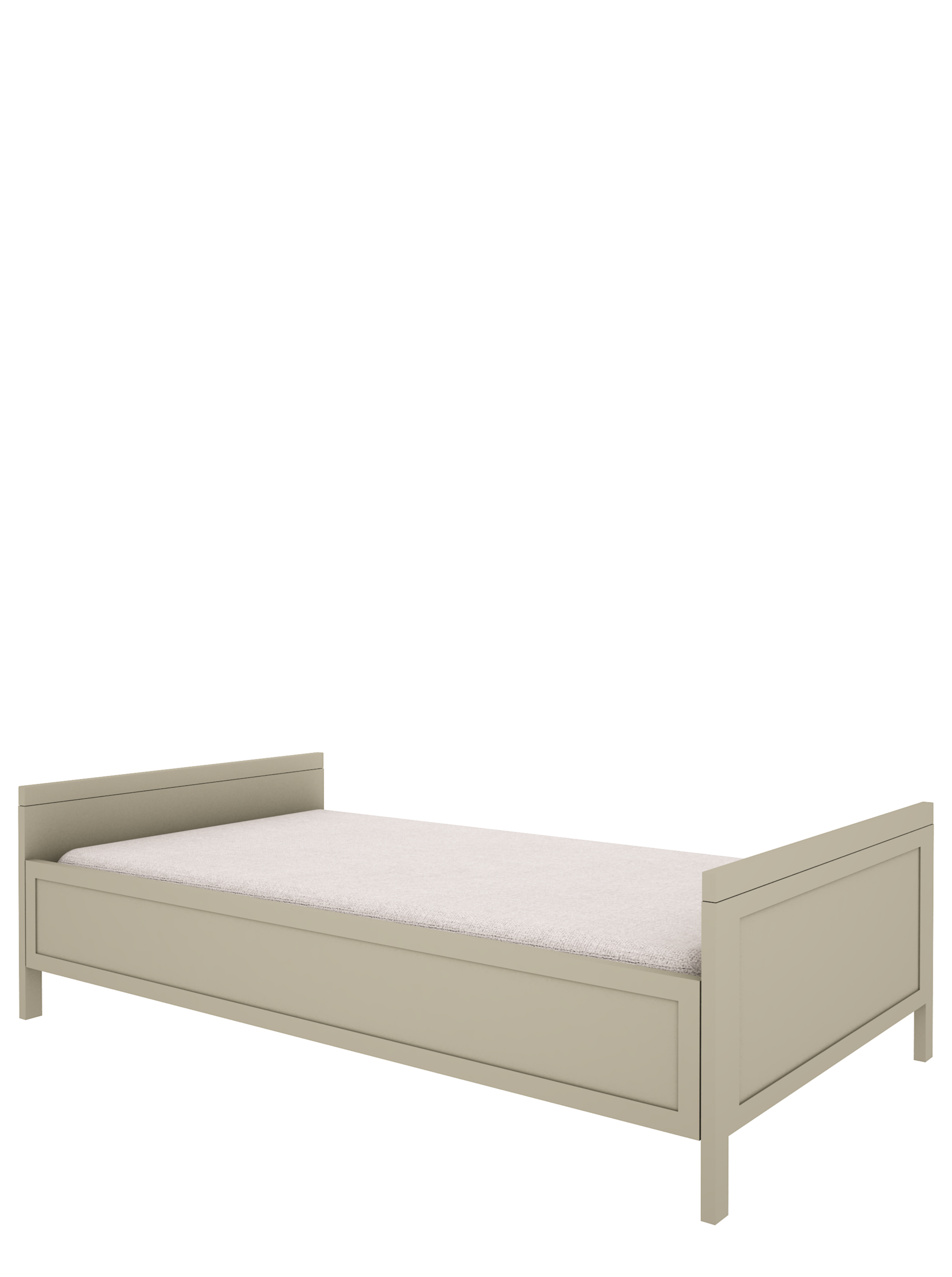 Handmade 'Vintage' Bed 90 x 200 in Eucalyptus Green